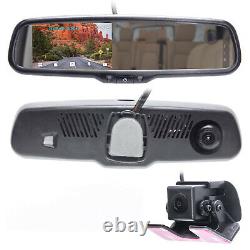 Rear View Mirror with 4 LCD Screen Dash Cam & In-Cabin + AHD Backup Camera