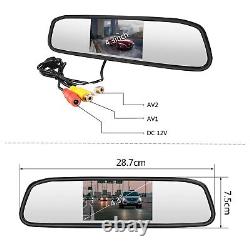 Rear View Reverse Backup Camera + Mirror Monitor Kit for Toyota Tacoma 2005-2015