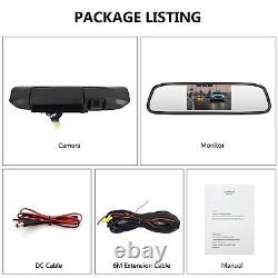 Rear View Reverse Backup Camera + Mirror Monitor Kit for Toyota Tacoma 2005-2015