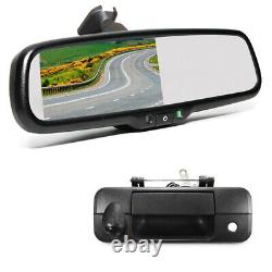 Rear View Reverse Backup Camera Mirror Monitor Kit for Toyota Tundra (2007-2013)