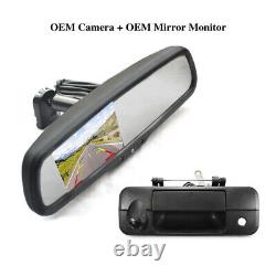 Rear View Reverse Backup Camera Mirror Monitor Kit for Toyota Tundra (2007-2013)