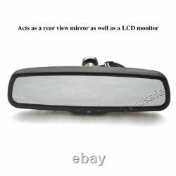 Reverse Backup Camera + Replacement Rear View Mirror Monitor for Jeep Wrangler