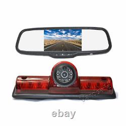 Reverse Rear View Backup Camera +5'' Mirror Monitor For Nissan NV 1500 2500 3500