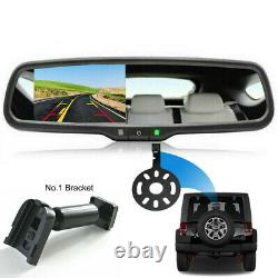 Reversing Rear View Backup Camera Parking For Jeep Wrangler 4.3''Mirror Monitor