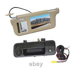 Sun Visor Rear View Mirror Monitor & Backup Reversing Camera for Toyota Tundra