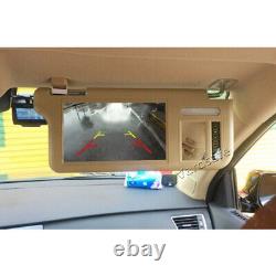 Sun Visor Rear View Mirror Monitor & Backup Reversing Camera for Toyota Tundra