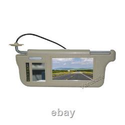 Sun Visor Rear View Mirror Monitor & Backup Reversing Camera for Toyota Tundra