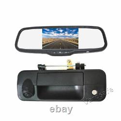 Tailgate Backup Camera &5'' Rear View Mirror Monitor For Toyota Tundra 2007-2013