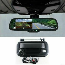 Tailgate Handle Backup Camera 4.3Rear View Mirror Monitor For 2005-14 Ford F150