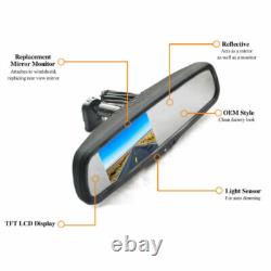 Tailgate Rear View Backup Camera + Replacement Mirror Monitor For Toyota Tundra