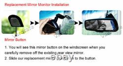 Tailgate Rear View Backup Camera + Replacement Mirror Monitor For Toyota Tundra