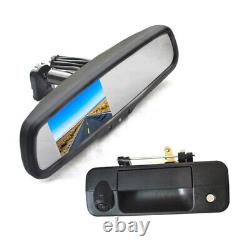 Tailgate Reverse Backup Camera + Rear View Mirror Monitor for Toyota Tundra