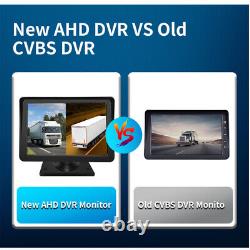Truck RV Digital Rear View 7''DVR Split Monitor Backup Camera Parking System