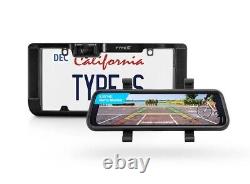 Type S Solar Powered Backup Camera With HD Monitor Built Into Rear-view Mirror