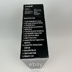 Type S Wireless Backup Camera Solar 6.8 Widescreen HD Monitor NISB