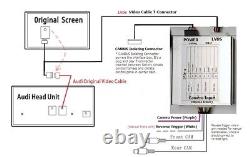 US Stock Audi A4 A5 Q5 Rear View Camera Interface Kit Reverse Backup Improved