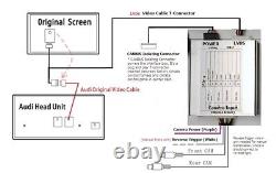 US Stock Audi A4 Q5 A5 Rear View Camera Interface Kit Reverse Backup Improved