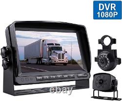 Wired Backup Camera Car Rear View Camera 7''Monitor 1080P DVR for Car Truck RV