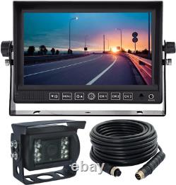 Wired Rear View Reverse Backup Camera System Kit 7 Monitor with Audio, Parking L