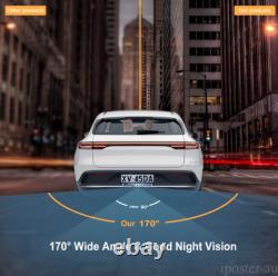 Wireless 5 Monitor Solar Au License Plate Backup Camera Car Reverse Rear View