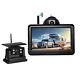 Wireless 5 Monitor Solar Magnetic Backup Camera For Truck Caravan Rear View