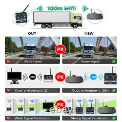 Wireless 7'' DVR Mirror Monitor IPS Rear View Backup Wifi Camera For Car Truck