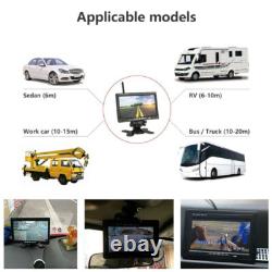 Wireless 7 Monitor Dual Rear View Backup Camera Kit for Truck Caravan Bus RVs