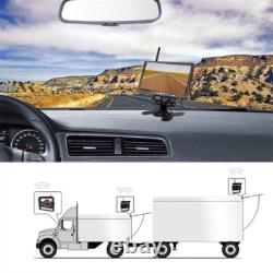 Wireless 7 Monitor Dual Rear View Backup Camera Kit for Truck Caravan Bus RVs