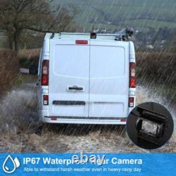 Wireless 7 Monitor Dual Rear View Backup Camera Kit for Truck Caravan Bus RVs