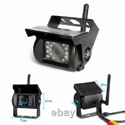 Wireless 7 Monitor Night Vision For RV Truck Bus Backup Rear View Camera System