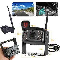 Wireless 7 Quad Monitor DVR Backup Camera Rear View Caravan Reverse Camera