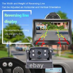 Wireless Backup Camera 5'' Monitor 2CH System Rear View Reverse Cam Truck Car RV