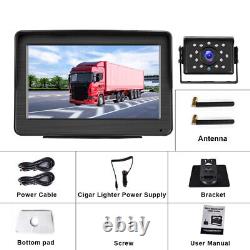 Wireless Backup Camera 7 Car Monitor Rear View Reverse Parking System Universal