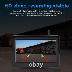 Wireless Backup Camera 7 Monitor Truck Car Rear View Reverse Parking System Kit