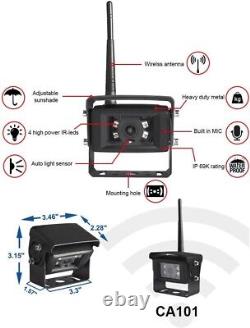 Wireless Backup Camera Kit with 7 color LCD, Camera, Mounting Hardware, New