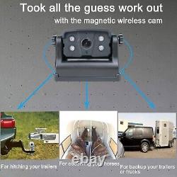Wireless Backup Camera Rechargeable Battery Powered Magnetic 5 Monitor Rv Truck