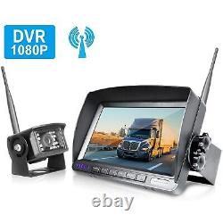 Wireless Backup Camera System 7 HD Monitor Waterproof Night View Rear Camera