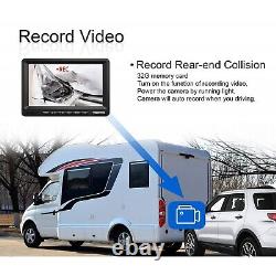 Wireless Backup Camera System 7 HD Monitor Waterproof Night View Rear Camera