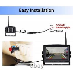 Wireless Backup Camera System 7 HD Monitor Waterproof Night View Rear Camera