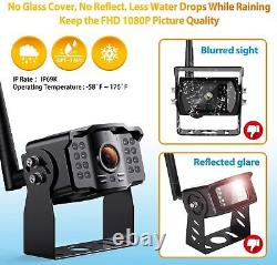Wireless Backup Camera System 7'' Rear View Monitor For Truck RV Trailer Van Bus