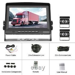 Wireless Car Backup Rear View Camera System 8 Monitor For RV Pickup Bus 12V-24V