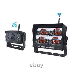 Wireless Car Backup Reverse Camera 7 Monitor Rear View Kit For RV Truck Trailer