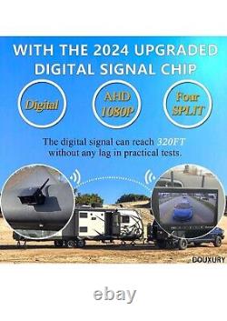 Wireless RV Backup Camera for Trailer Truck Camper Digital Rear Side View 7 Inch