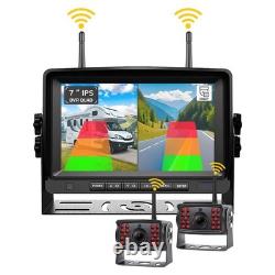 Wireless RV/trailer 7 DVR monitor, 1080P rear view camera BSD for Truck/Bus