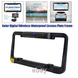 Wireless Solar Backup Camera Mirror Car Universal Rear View Reverse Night Vision