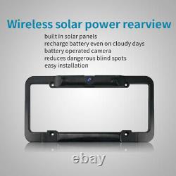Wireless Solar Backup Camera Mirror Car Universal Rear View Reverse Night Vision
