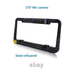 Wireless Solar Backup Camera Mirror Car Universal Rear View Reverse Night Vision
