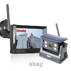 Wireless Solar Magnetic Standby Backup Camera + 5 Monitor for Rear View Reverse