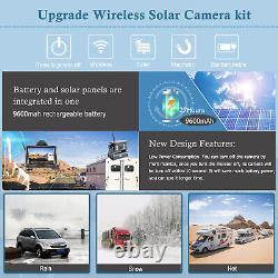 Wireless Solar Magnetic Standby Backup Camera + 5 Monitor for Rear View Reverse