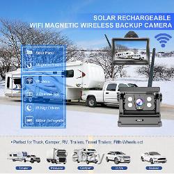 Wireless Solar Magnetic Standby Backup Camera + 5 Monitor for Rear View Reverse